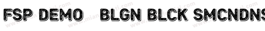 FSP DEMO   Blgn Blck SmCndnsd字体转换